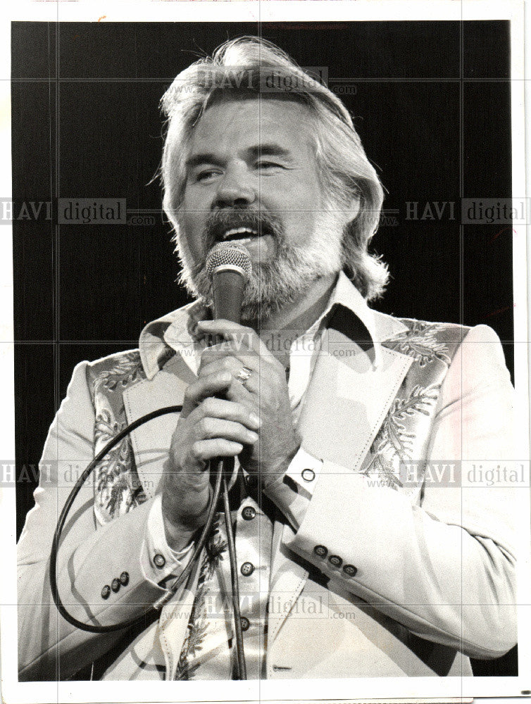 1981 Press Photo Kenny Rodgers - Historic Images