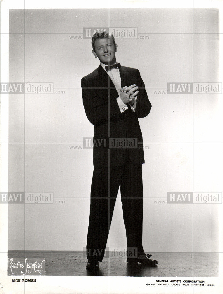 1957 Press Photo Dick Roman Actor - Historic Images