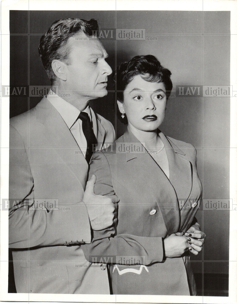 1955 Press Photo Ruth Roman Into the Night Eddie albert - Historic Images