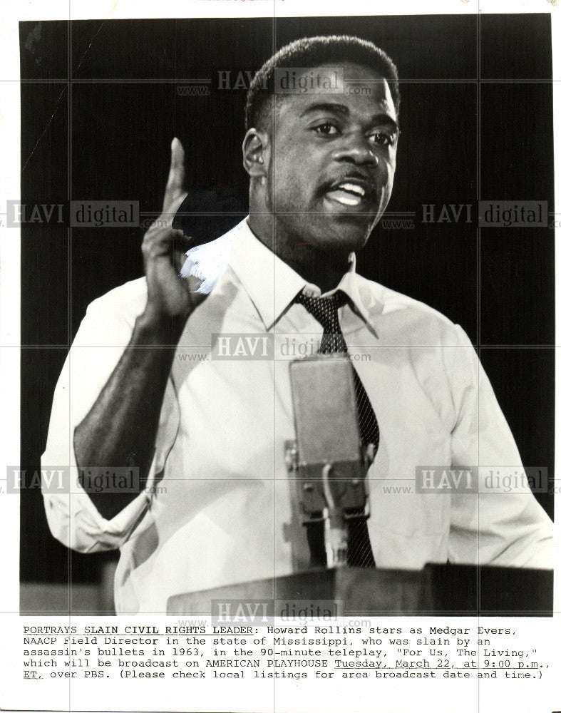 1983 Press Photo Howard Rollins Actor - Historic Images