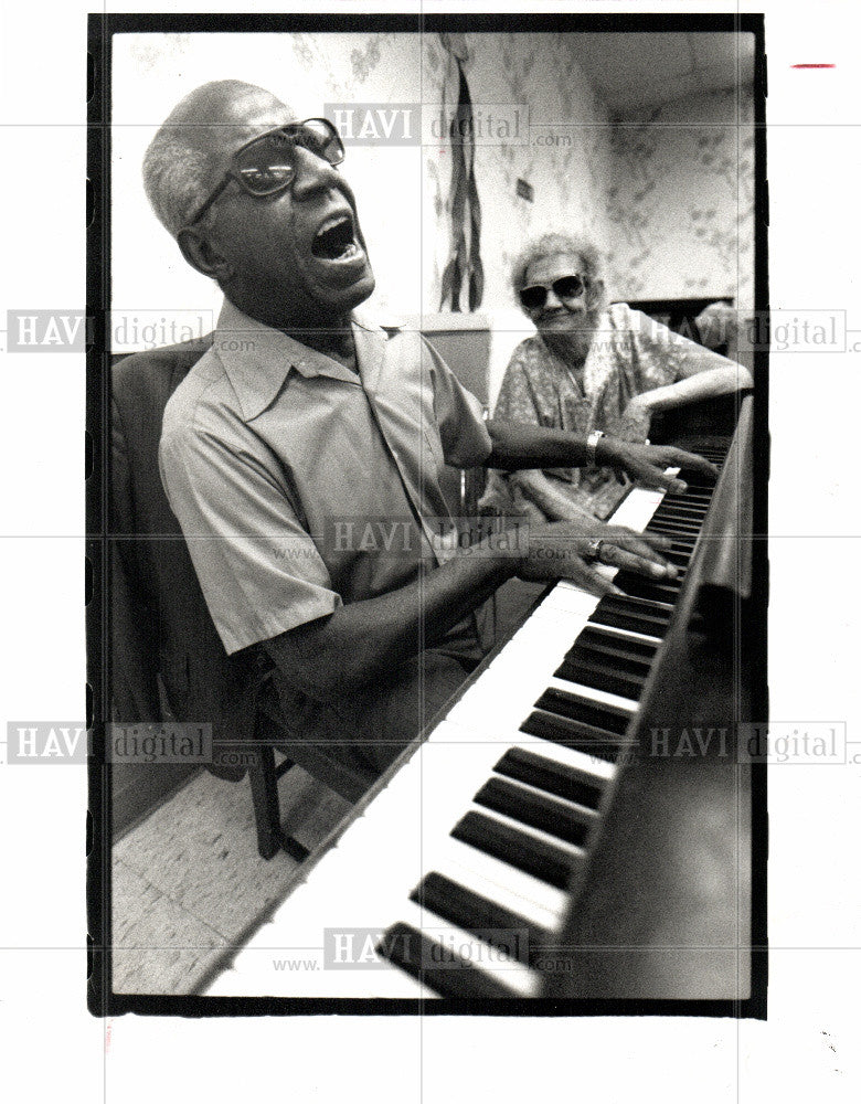 1991 Press Photo Charles Rollins, Grace Polak - Historic Images