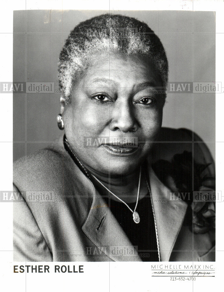 1990 Press Photo ESTHER ROLLE actress portrayal evans - Historic Images