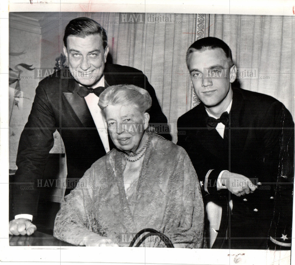 1961 Press Photo Eleanor Roosevelt first lady activist - Historic Images