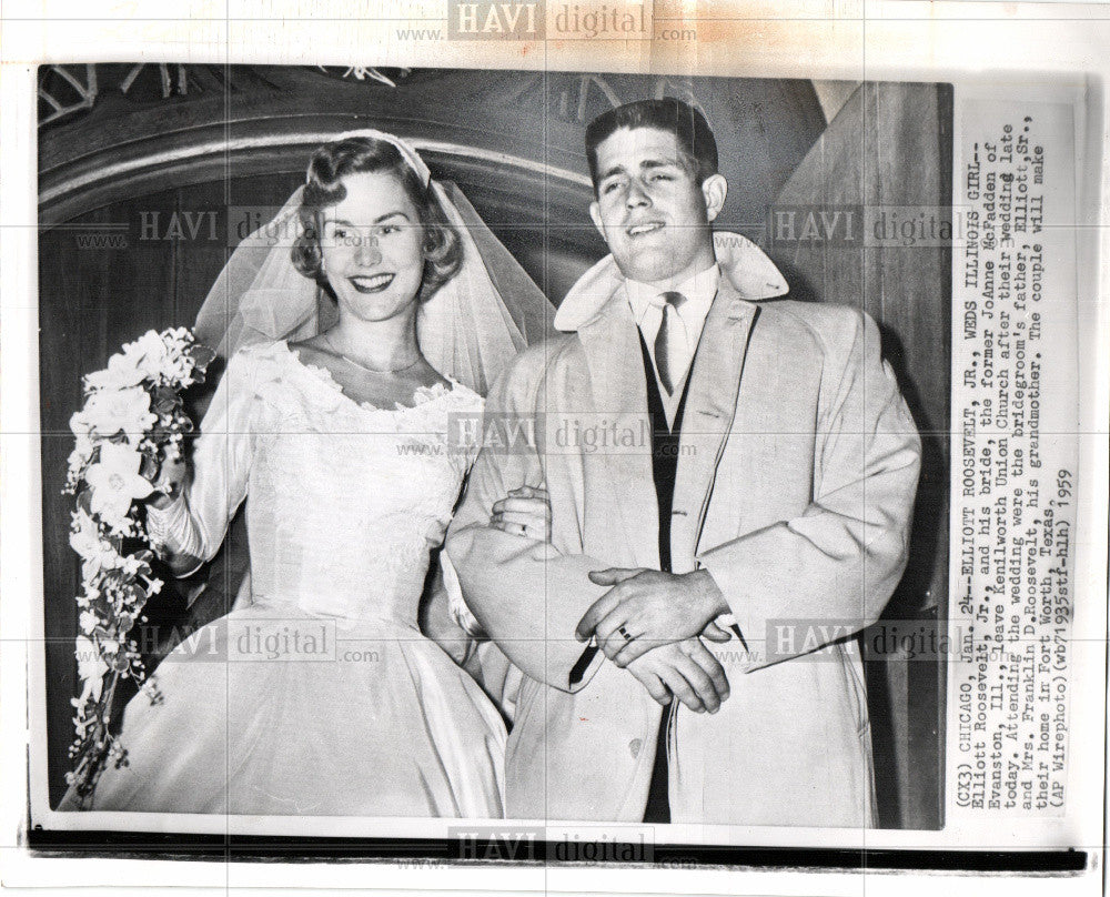 1959 Press Photo Elliott Roosevelt Jr. - Historic Images