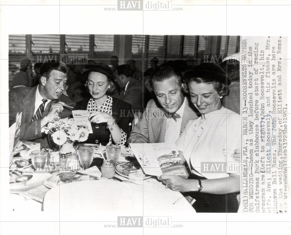 Press Photo Elliott Roosevelt Air Forces officer - Historic Images