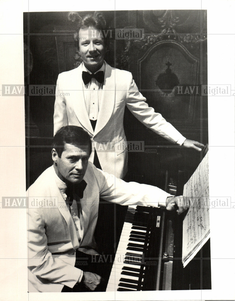 1986 Press Photo William Parker Ned Rorem composers - Historic Images