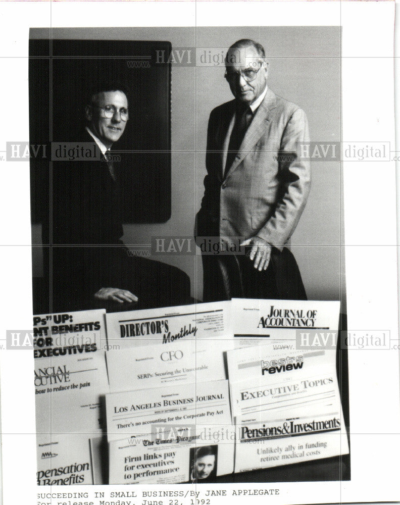 1992 Press Photo Bill Mac Donald Richard Roper - Historic Images