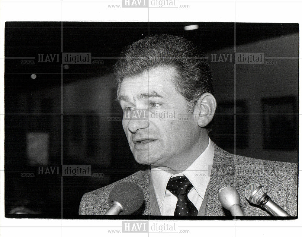 1981 Press Photo Dave Pink Pres of Builders Assoc - Historic Images