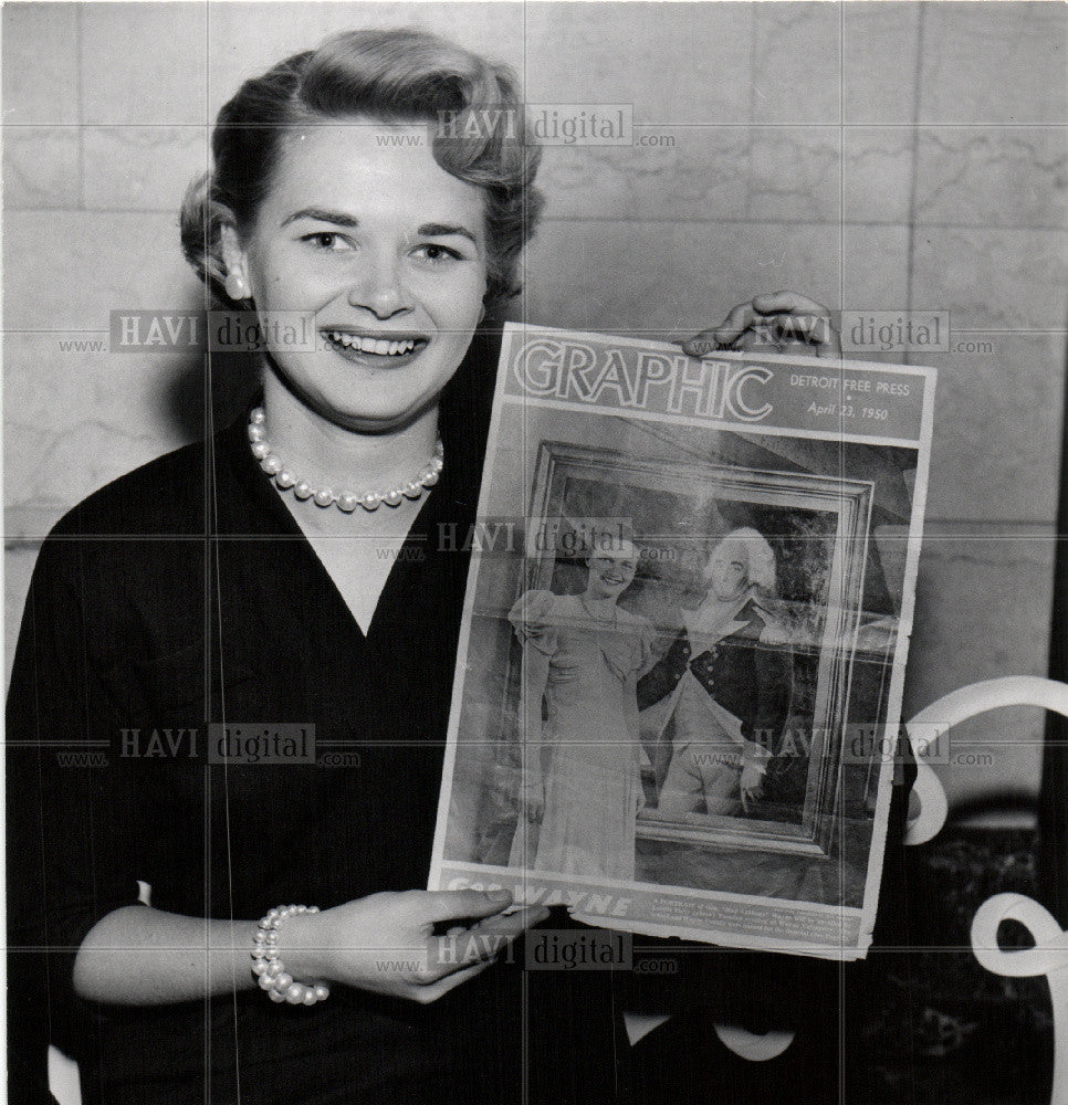 1954 Press Photo Lucille Pieti Automotive Engineer - Historic Images