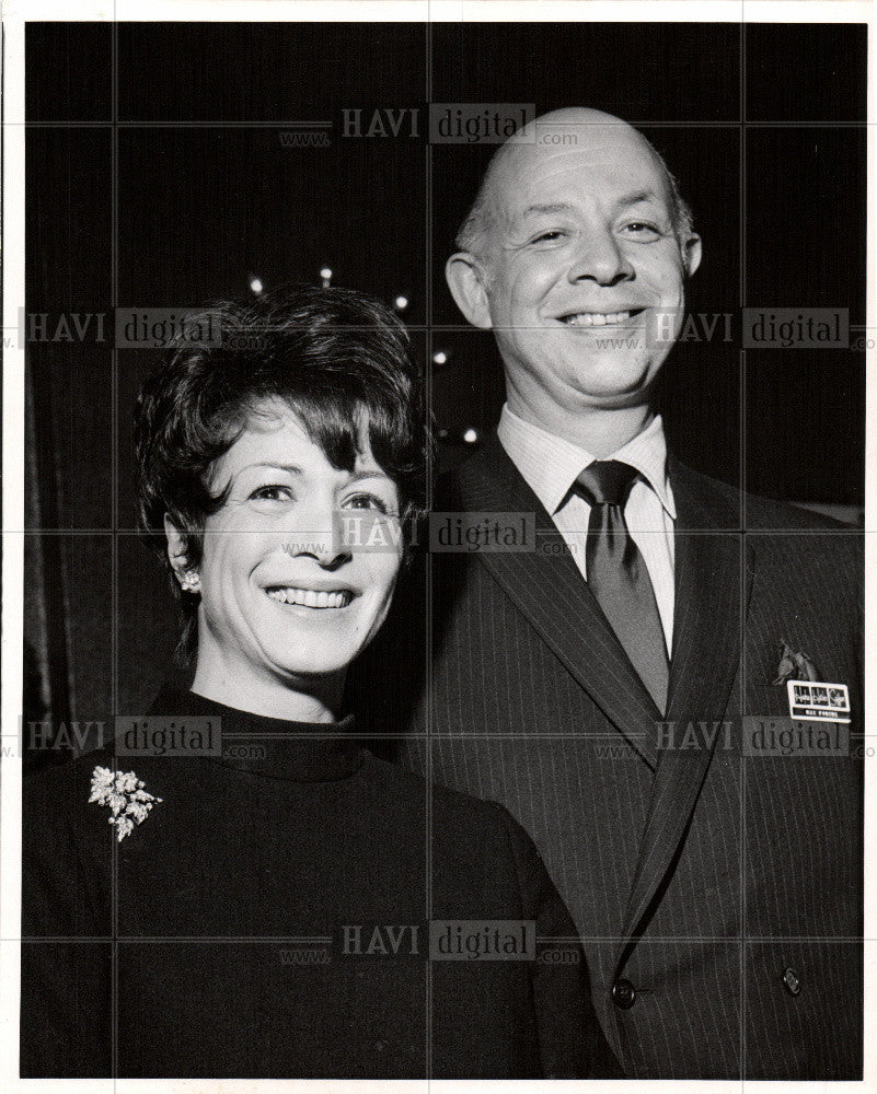 1967 Press Photo Mr. &amp; Mrs. Max Pincus - Historic Images