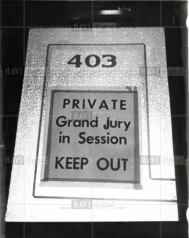 1966 Press Photo PRIVATE GRAND JURY IN SESSION - Historic Images