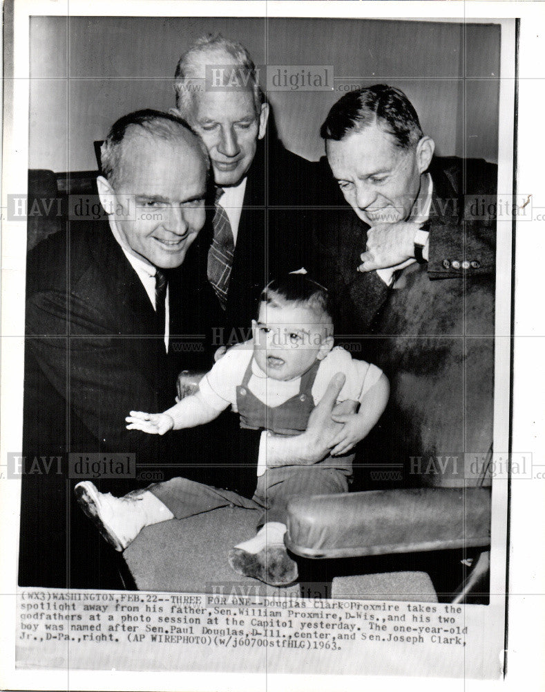 1963 Press Photo Douglas Clark - Historic Images