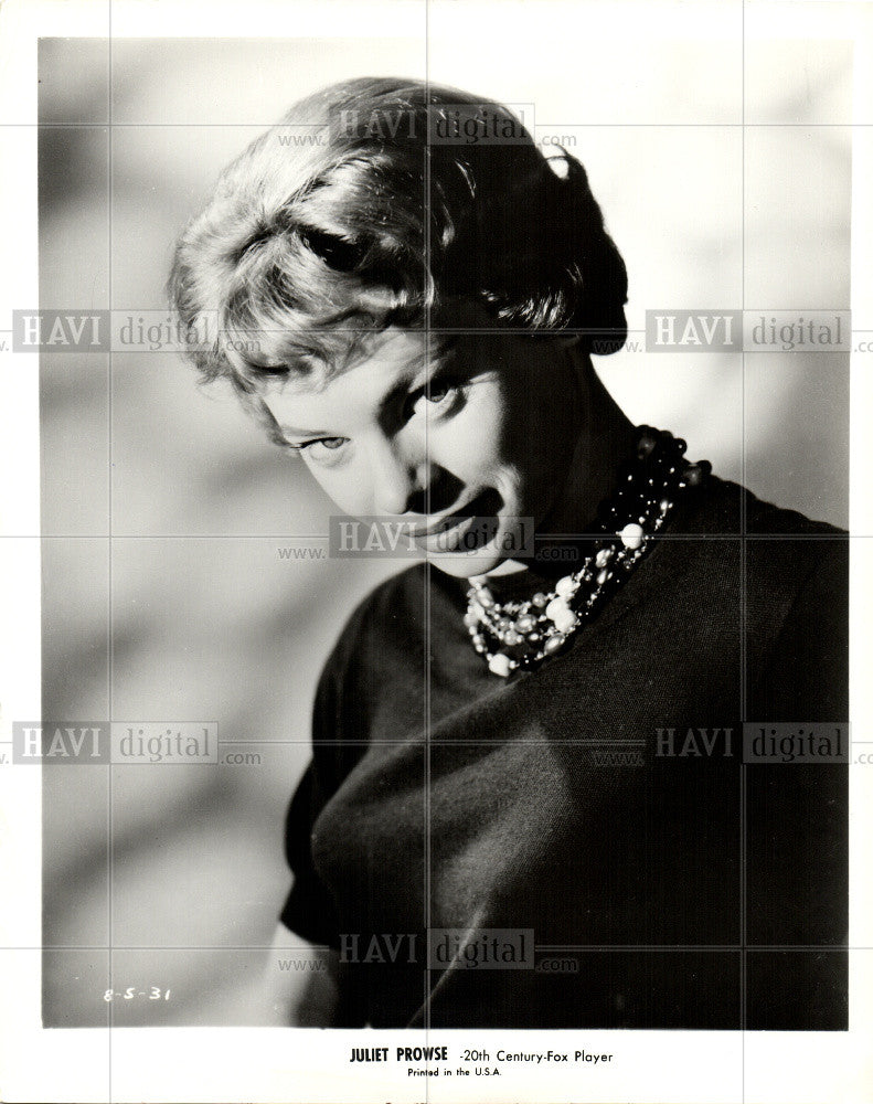 1961 Press Photo Juliet Prowse South African dancer Fox - Historic Images