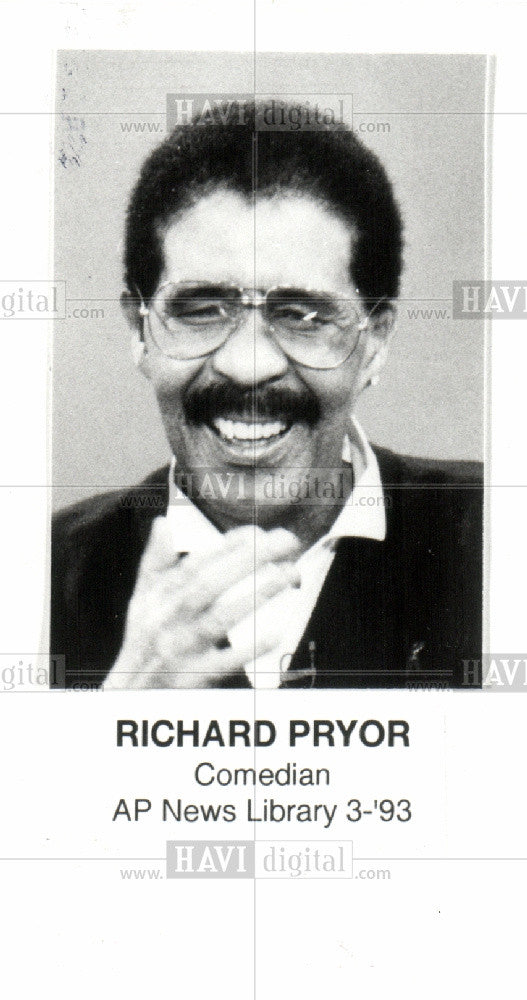 1993 Press Photo RICHARD PRYOR Comedian - Historic Images