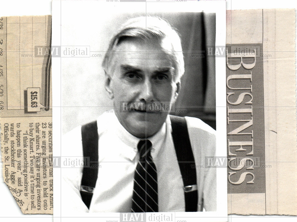 1994 Press Photo Jack Pryor Detroit retirement - Historic Images