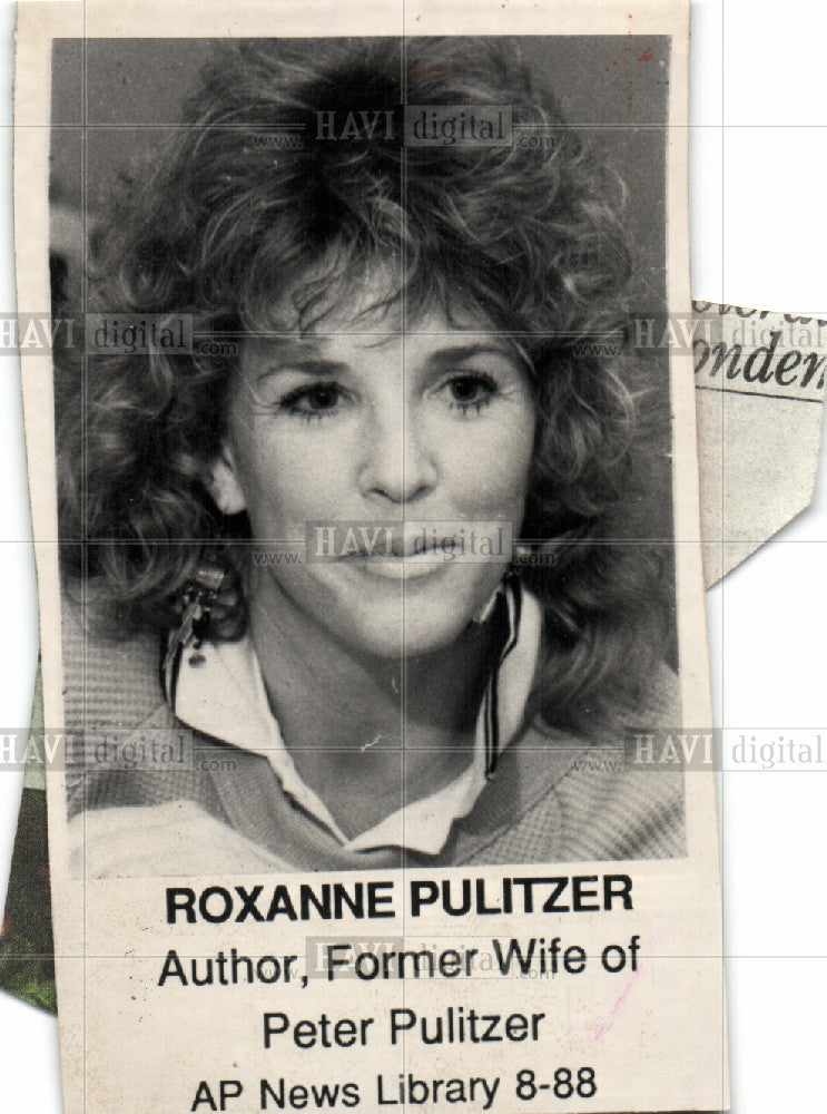 1992 Press Photo Roxanne Pulitzer is a novelist &amp; actor - Historic Images