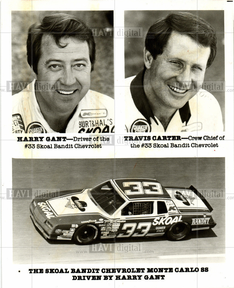 1985 Press Photo Harry Gant Driver of the Chevrolet - Historic Images