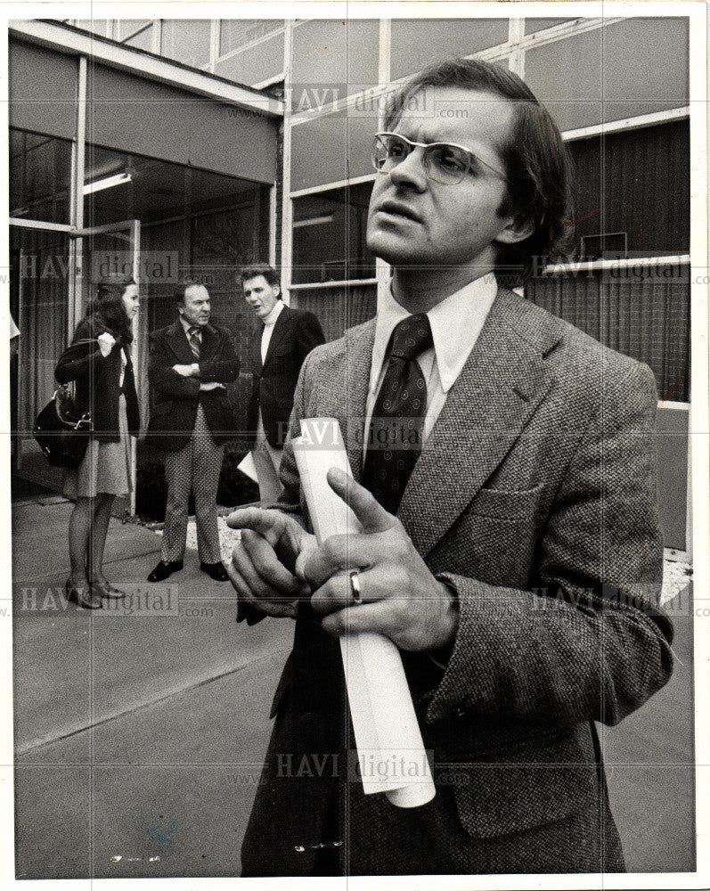 1975 Press Photo Paul Ganson Musicians spokesman - Historic Images