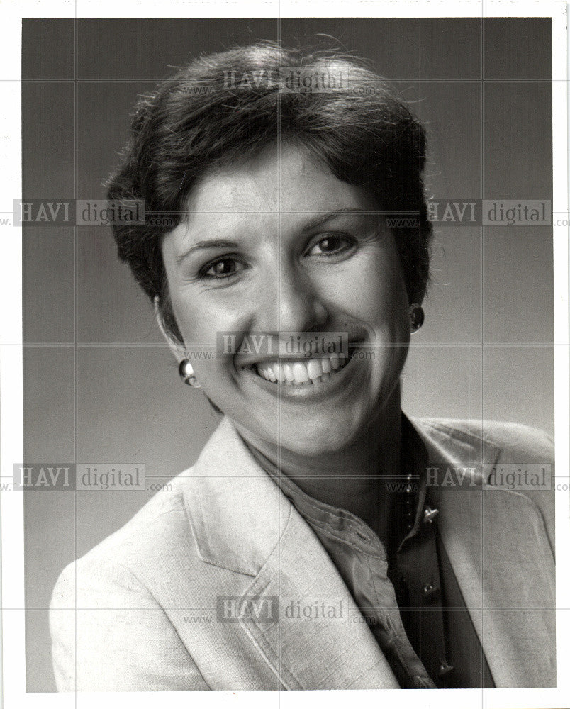 1983 Press Photo Silvia Gambardella WDIV Detroit News - Historic Images