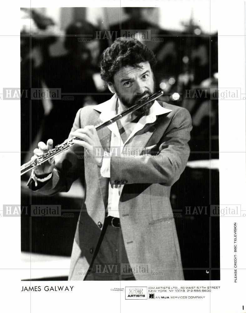 1981 Press Photo James Galway - Flute player - Historic Images