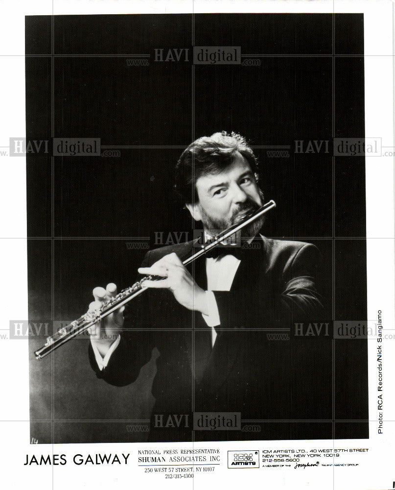 Press Photo JAMES GALWAY - Historic Images