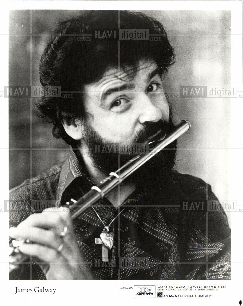 Press Photo James Galway flute players - Historic Images