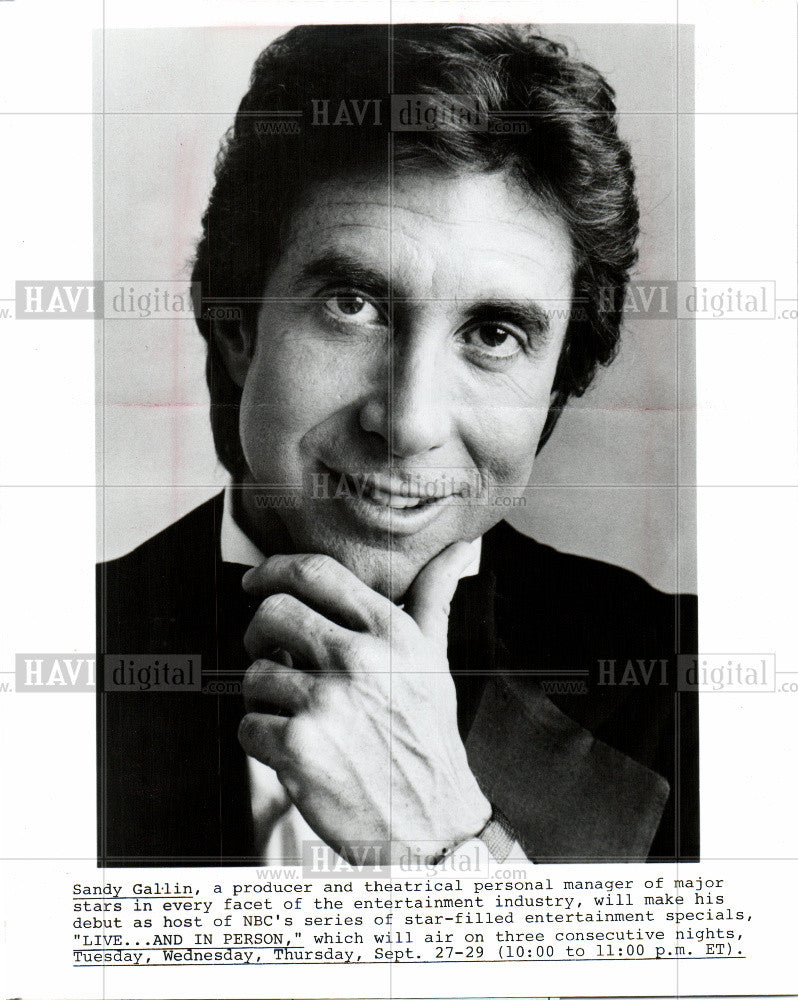 Sandy Gallin Producer Theatrical Manag 1983 Vintage Photo Print ...