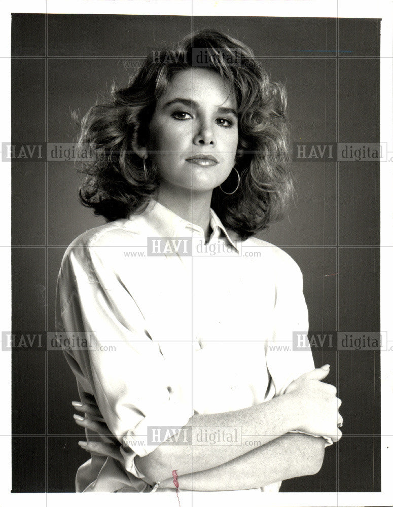 1989 Press Photo Melissa Gilbert Penalty Phase CBS TV - Historic Images