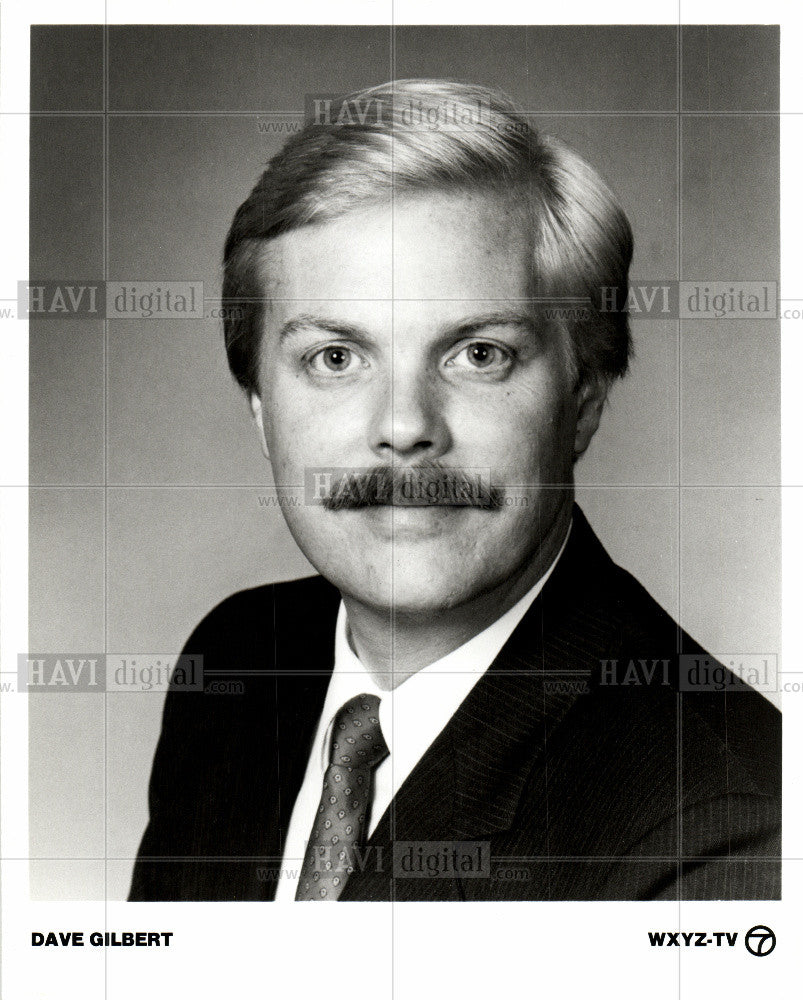 1987 Press Photo dave gilbert wxyz tv reporter michigan - Historic Images