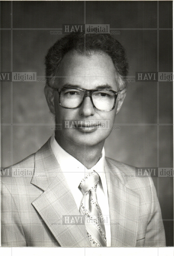 1987 Press Photo Donald Giffels Giffels Associates, Inc - Historic Images