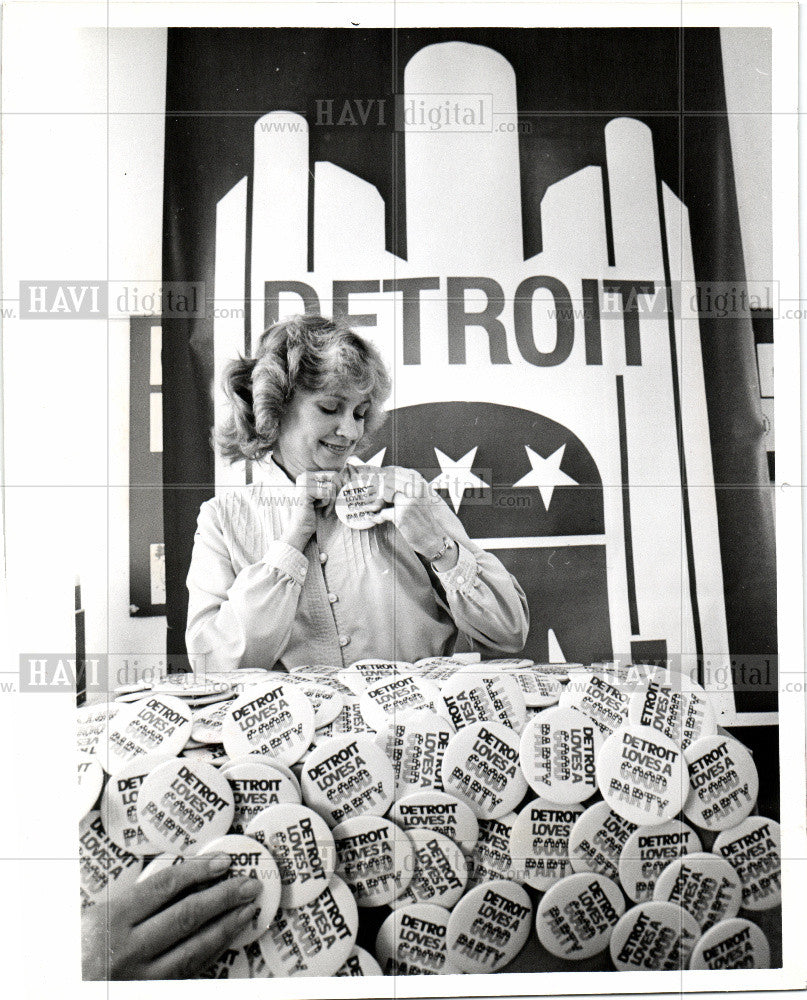 1980 Press Photo Carol gies  host committee director - Historic Images