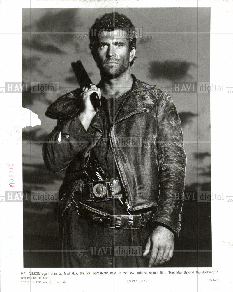 1985 Press Photo Mel Gibson actor director producer - Historic Images