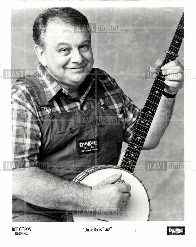 1987 Press Photo Bob Gibson Musician - Historic Images