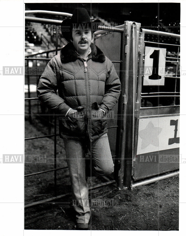 1976 Press Photo Midwestern Rodeo Association John Betz - Historic Images