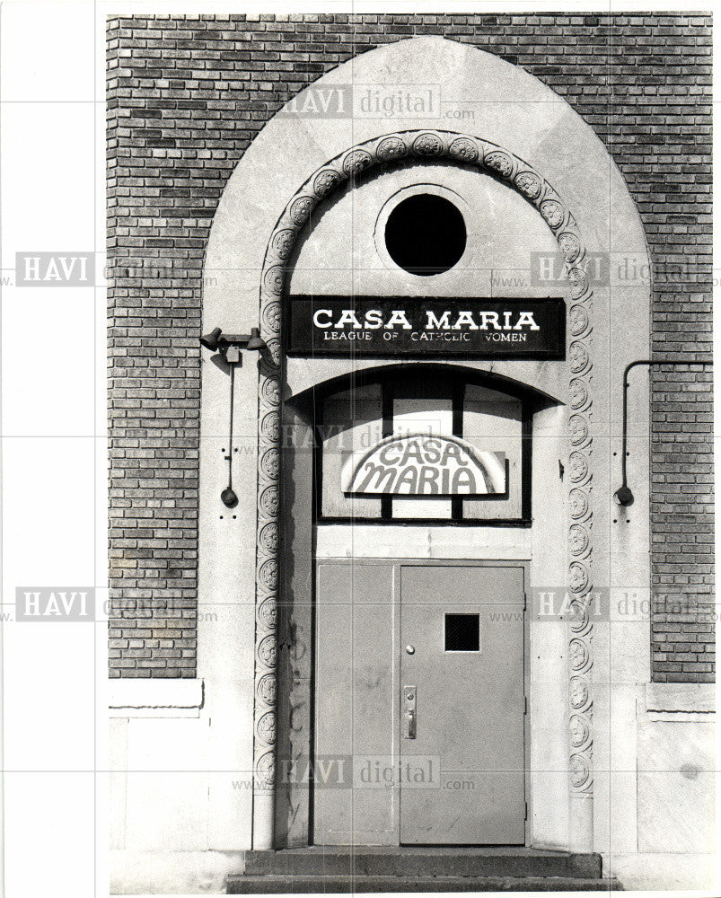 1980 Press Photo casa maria catholic women league - Historic Images