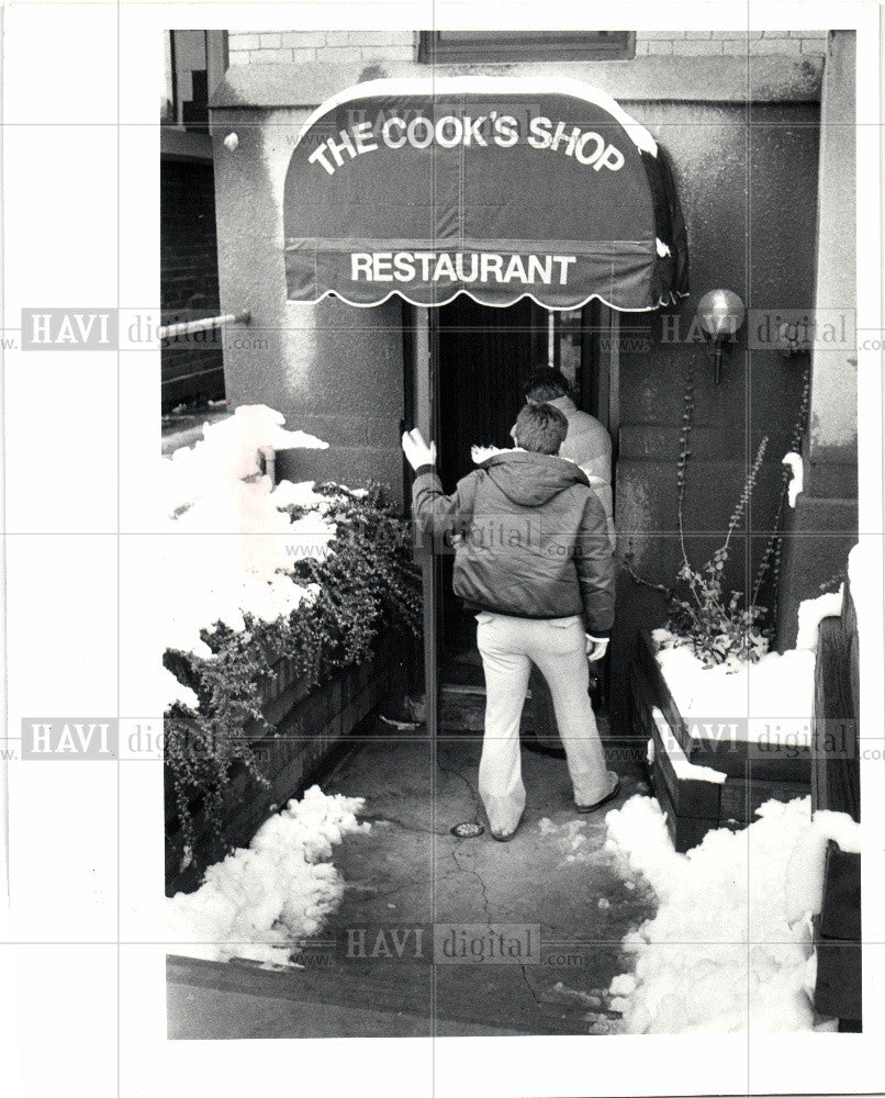 1982 Press Photo Cook Shop Detroit restaurant canopy - Historic Images