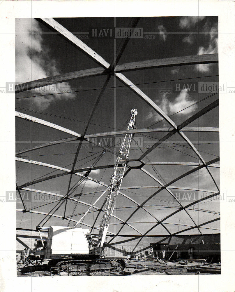 1962 Press Photo CONSTRUCTION BUILDING INDUSTRY - Historic Images