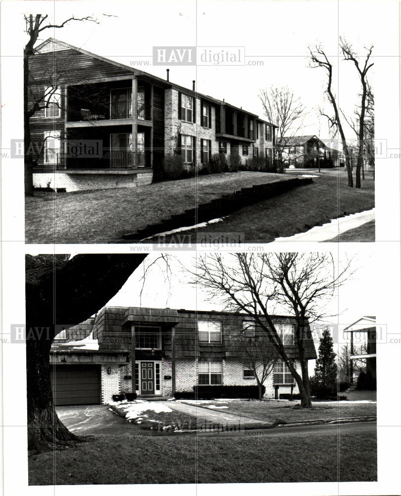 1980 Press Photo Hunters Ridge architectural styles - Historic Images