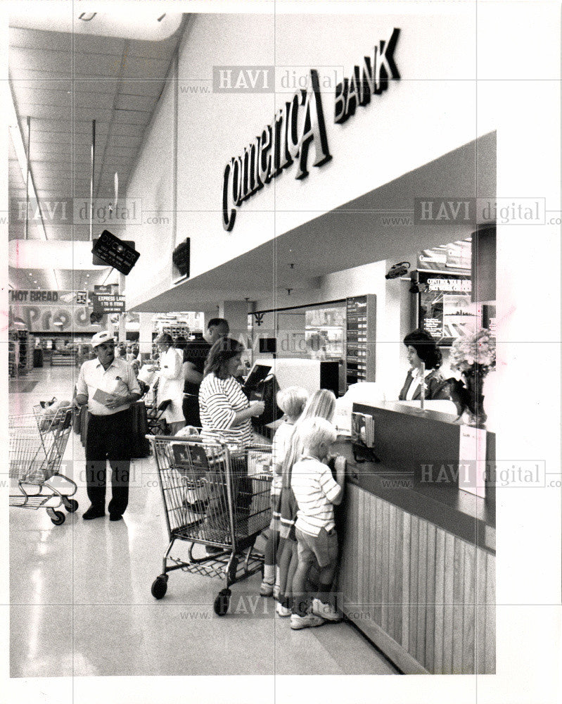 1989 Press Photo COMERICA BRANCH in canton township - Historic Images