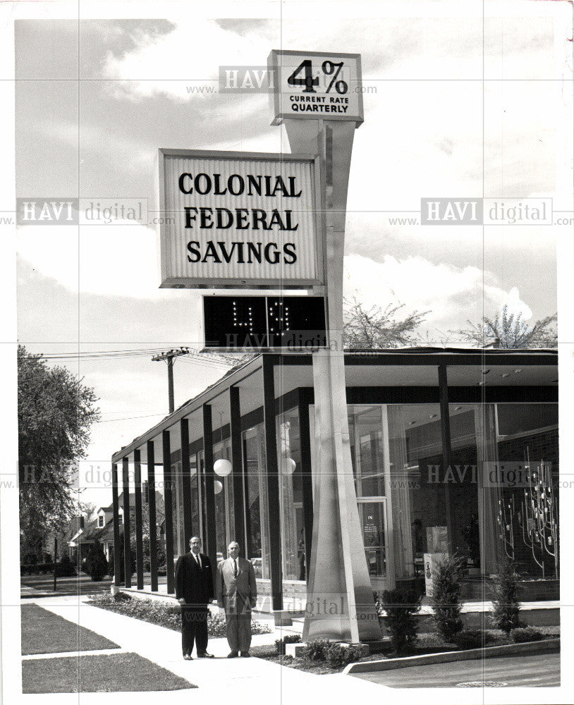 1962 Press Photo Colonial Federal Savings - Historic Images