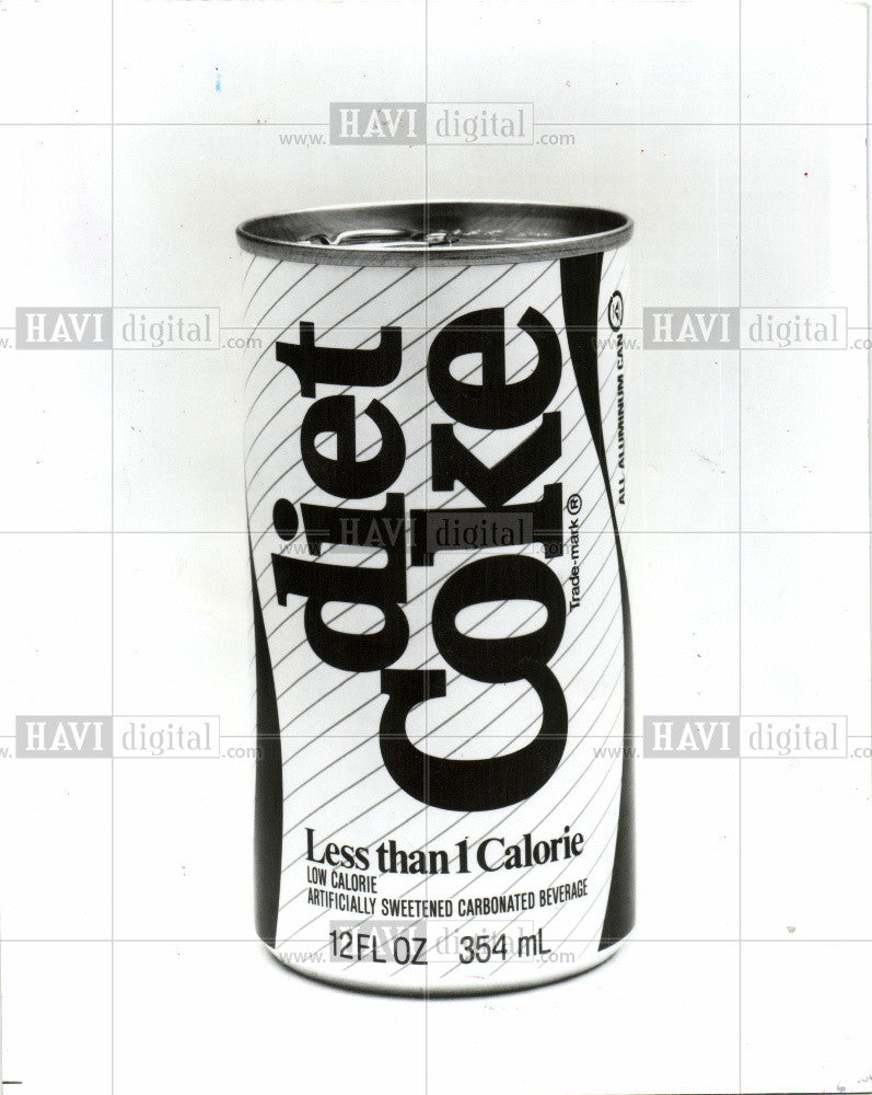 1992 Press Photo Diet Coke Coca-Cola Beverage Drink - Historic Images