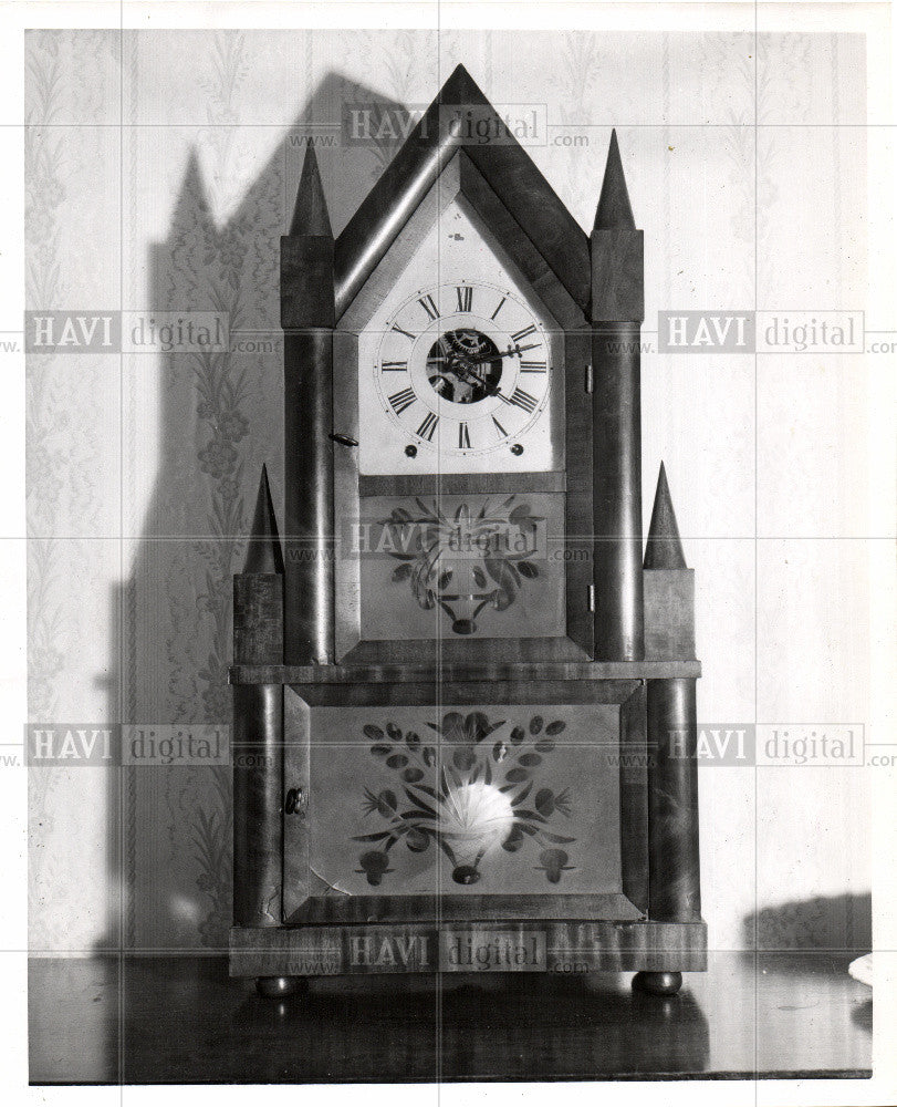 1950 Press Photo Clock Van Egmond Fuller Wagon Spring - Historic Images