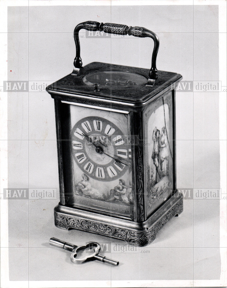 1957 Press Photo clock , Empress Eugenie of France - Historic Images