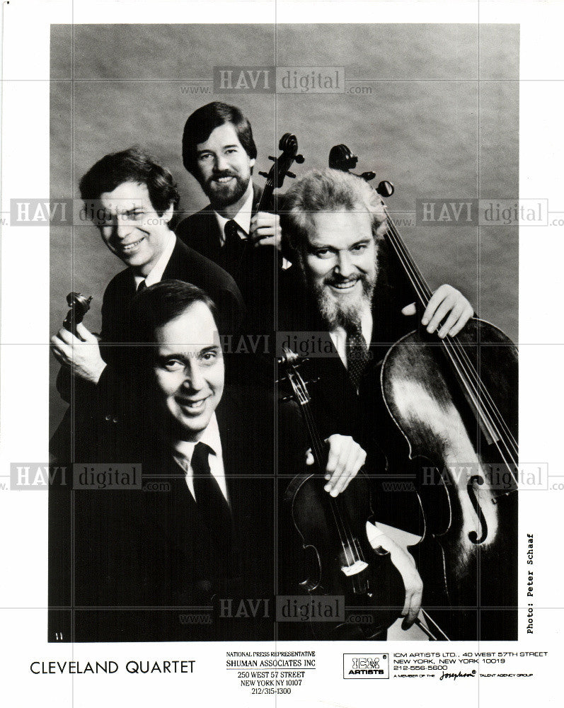 1988 Press Photo Cleveland Quartet - Historic Images