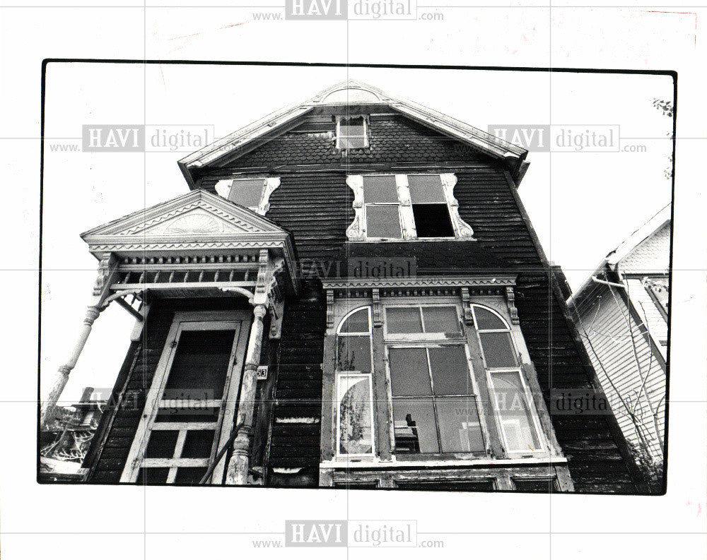 1983 Press Photo Corktown historical detroit designs - Historic Images