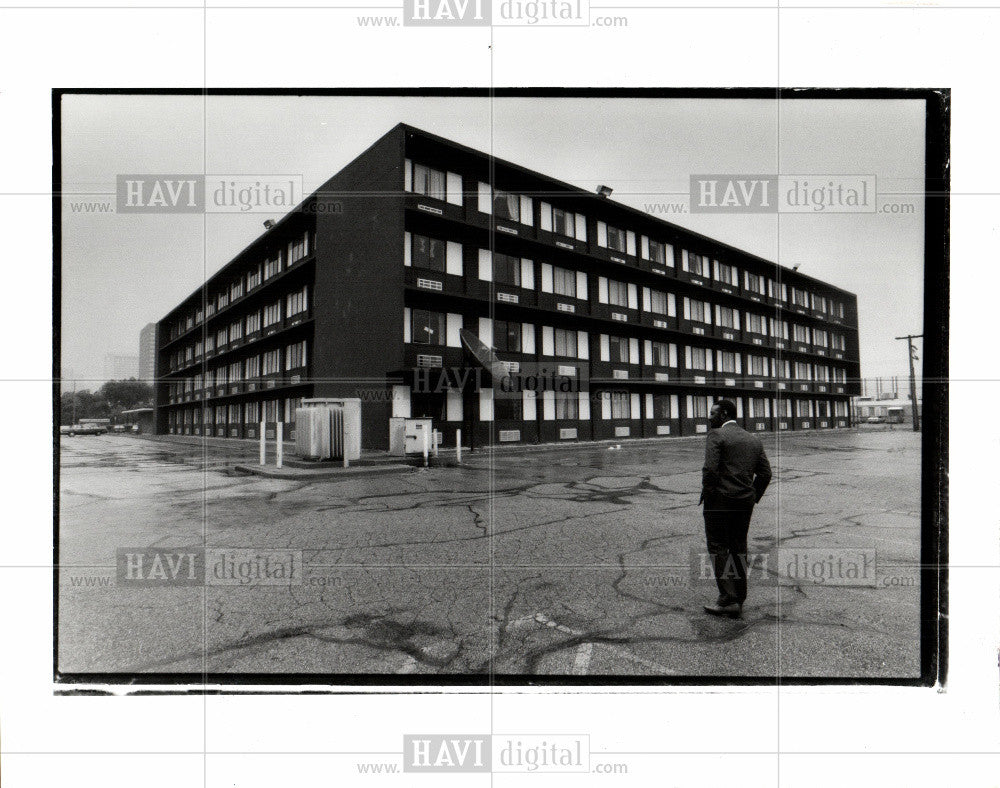 1989 Press Photo Detroit Corktown Halfway house - Historic Images