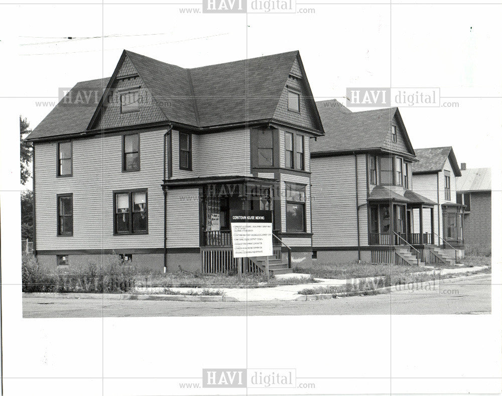 1986 Press Photo Bagley &amp; Brooklyn Houses - Historic Images