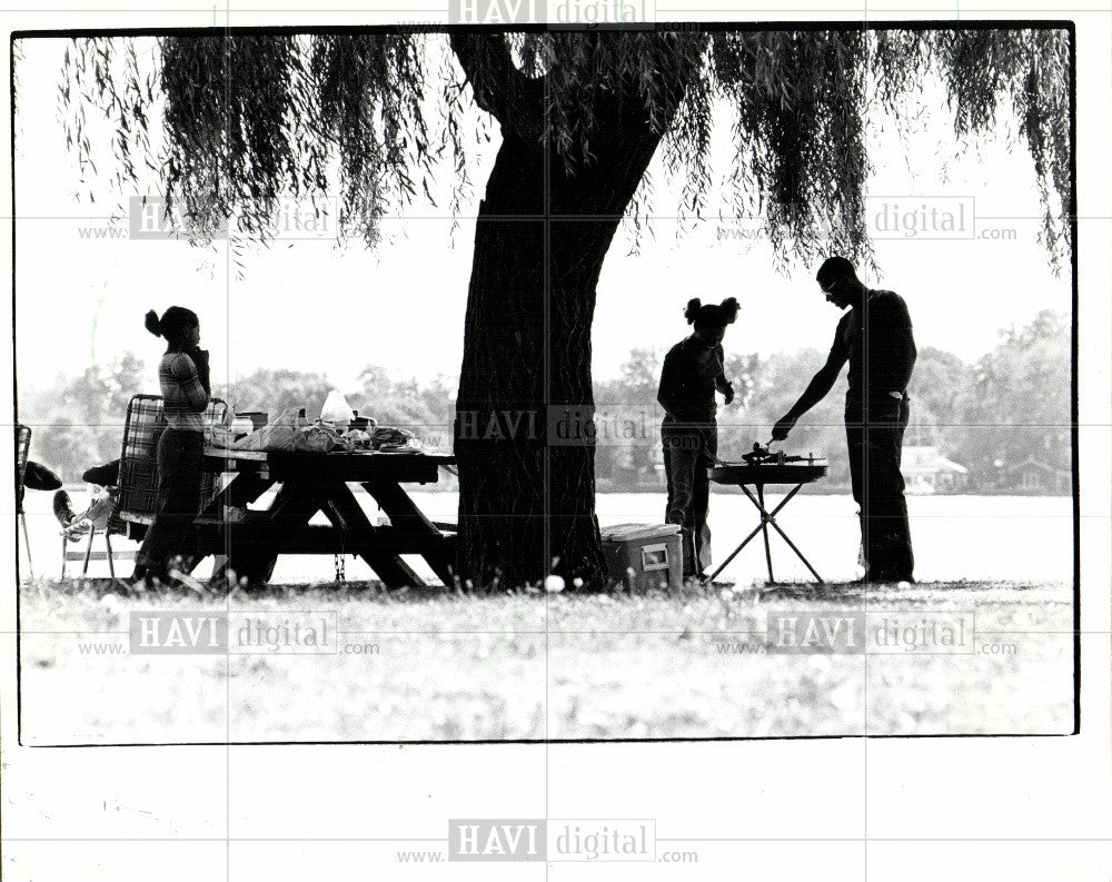 1988 Press Photo Picnic - Historic Images