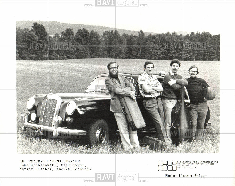 1982 Press Photo Concord String Quartet Mark Sokol - Historic Images