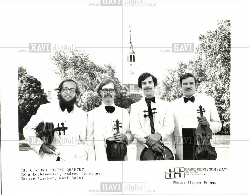 1982 Press Photo Concord String Quartet Mark Sokol - Historic Images